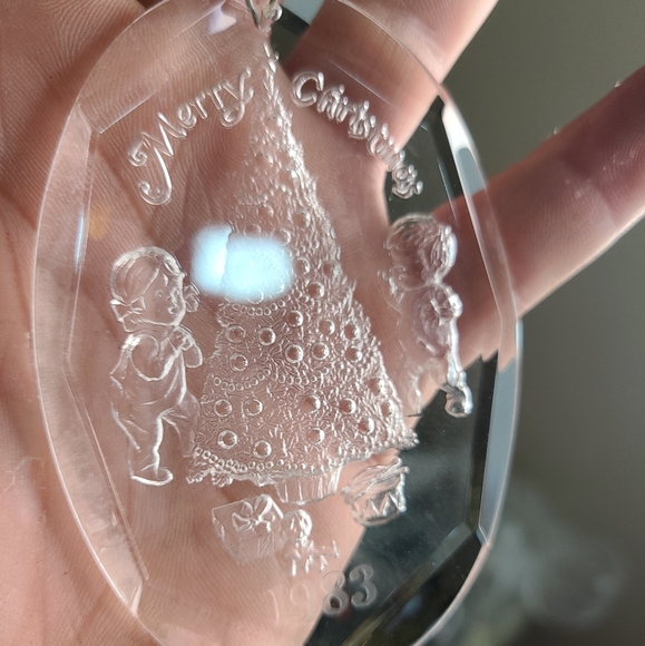 10 Vintage Amsun Santa Christmas Ornament Acrylic 1977 - 1979.Great condition Ornaments